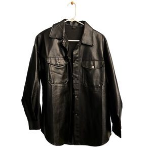 Faux Leather Jacket